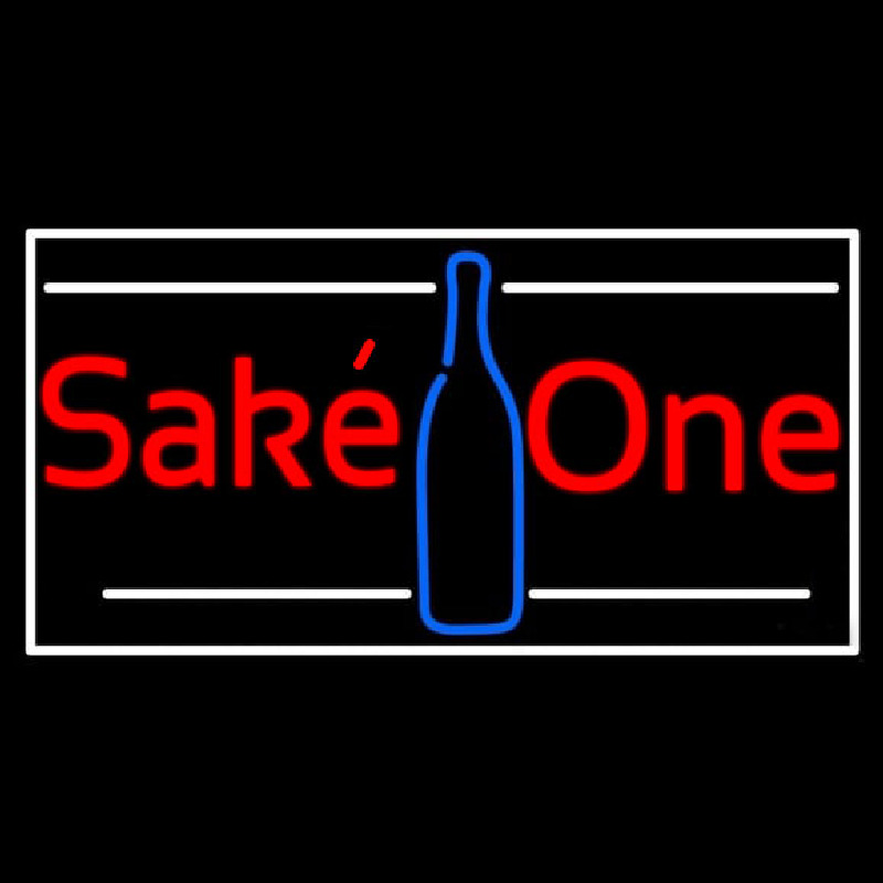 Sake One With Bottle 1 Neontábla