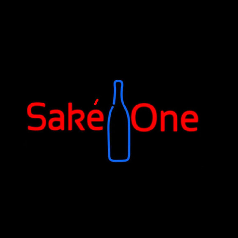 Sake One With Bottle Neontábla