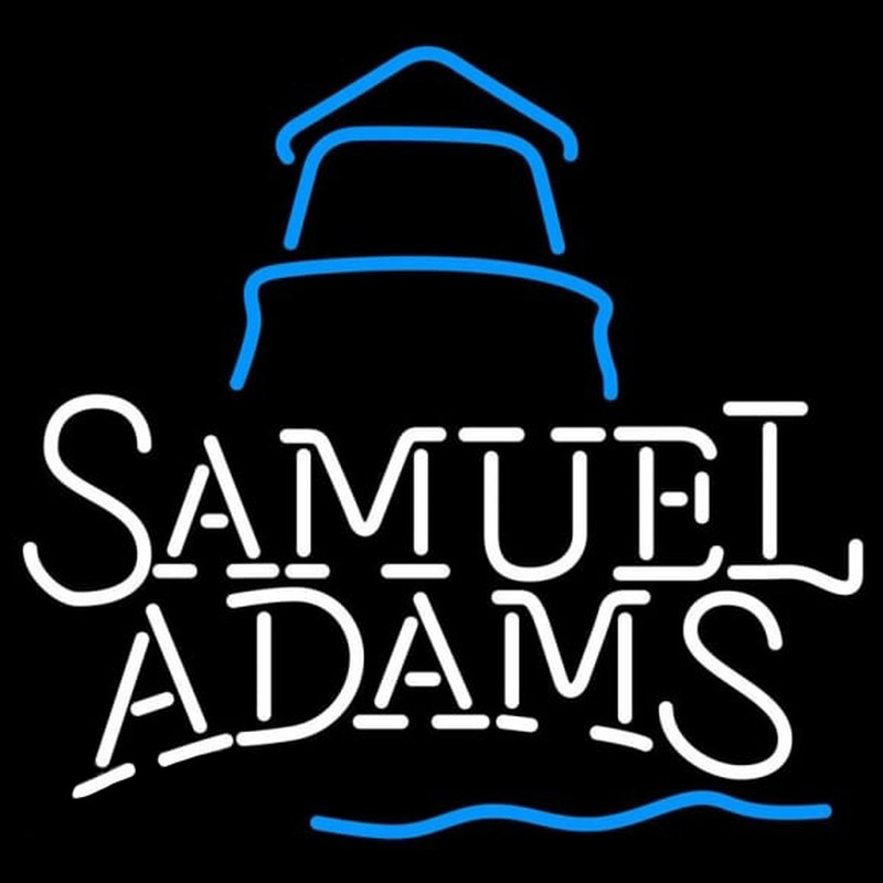 Samual Adams Day Lighthouse Beer Sign Neontábla