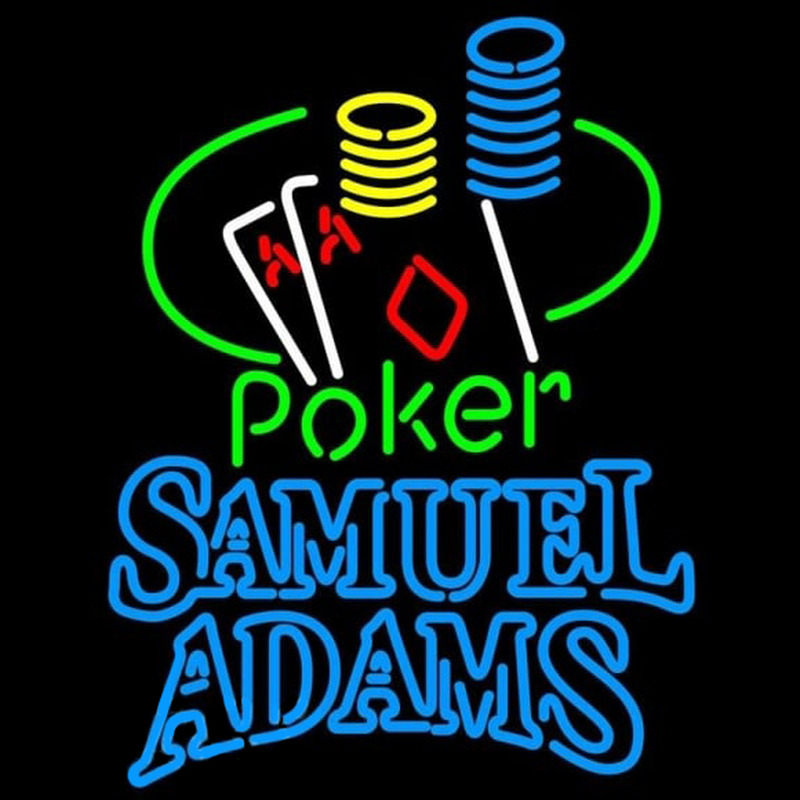 Samuel Adams Poker Ace Coin Table Beer Sign Neontábla