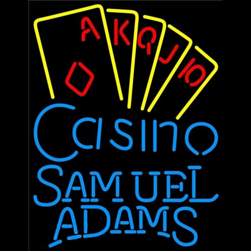 Samuel Adams Poker Casino Ace Series Beer Sign Neontábla