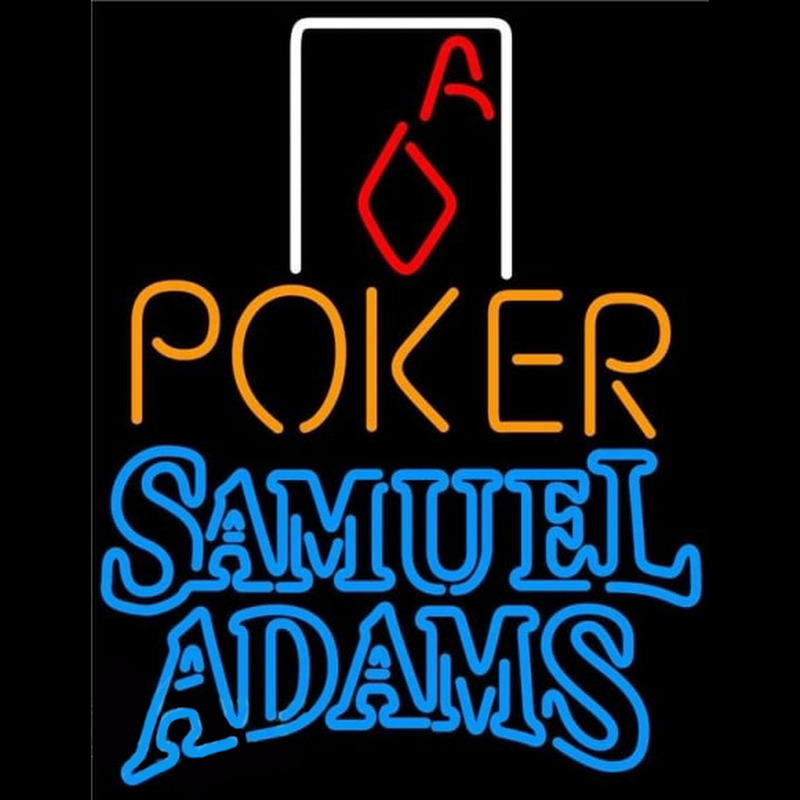 Samuel Adams Poker Squver Ace Beer Sign Neontábla
