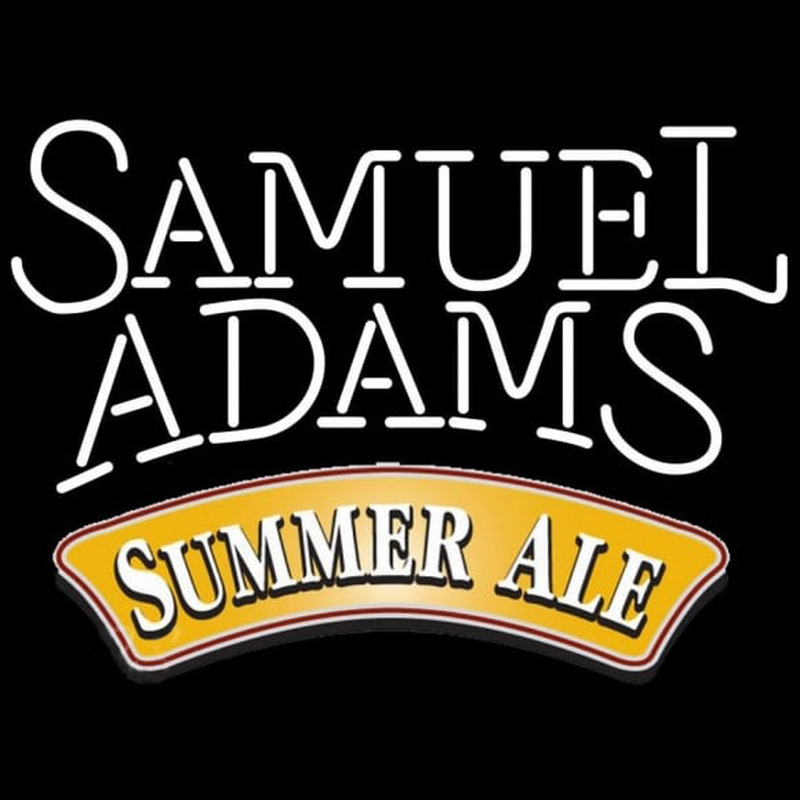 Samuel Adams Summer Ale White Beer Sign Neontábla