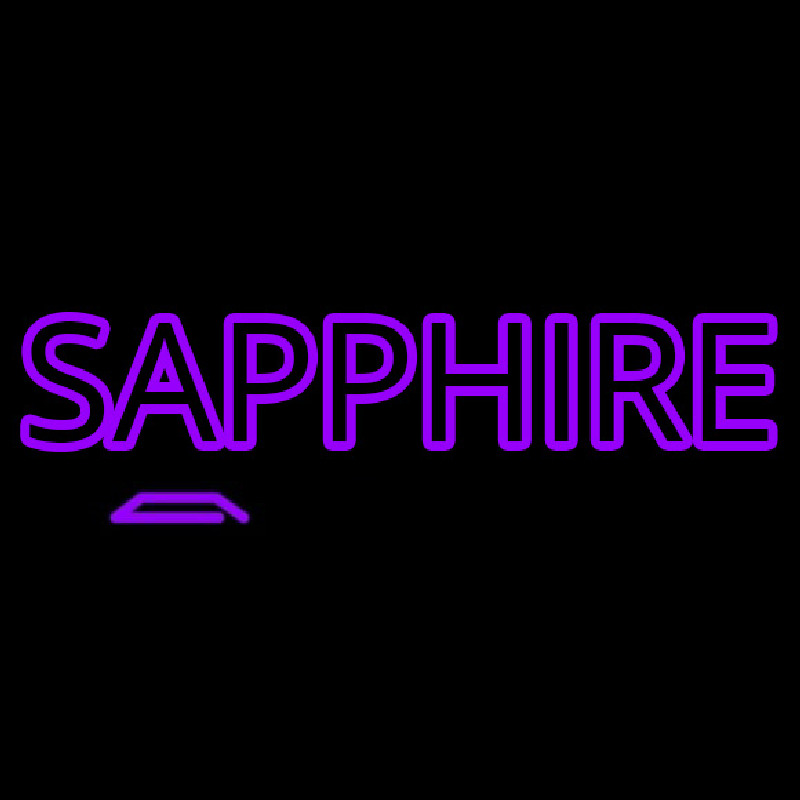 Sapphire Purple Neontábla
