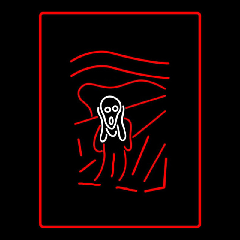 Scary Man Logo Neontábla