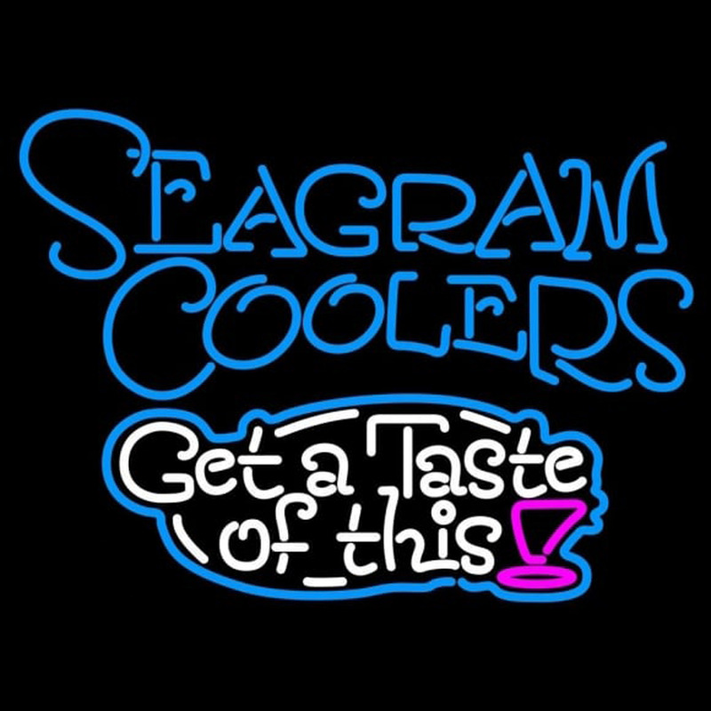 Seagram Test Of This Wine Coolers Beer Sign Neontábla