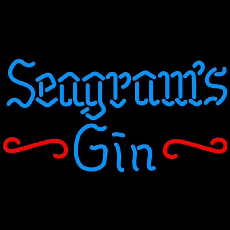 Seagrams 7 Promotional Gin Beer Sign Neontábla