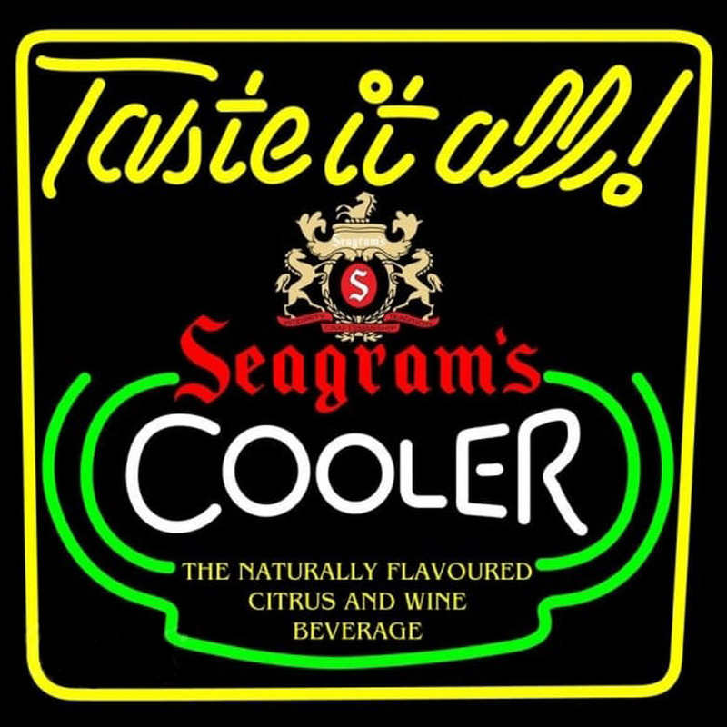 Seagrams Swagjuice Wine Coolers Beer Sign Neontábla