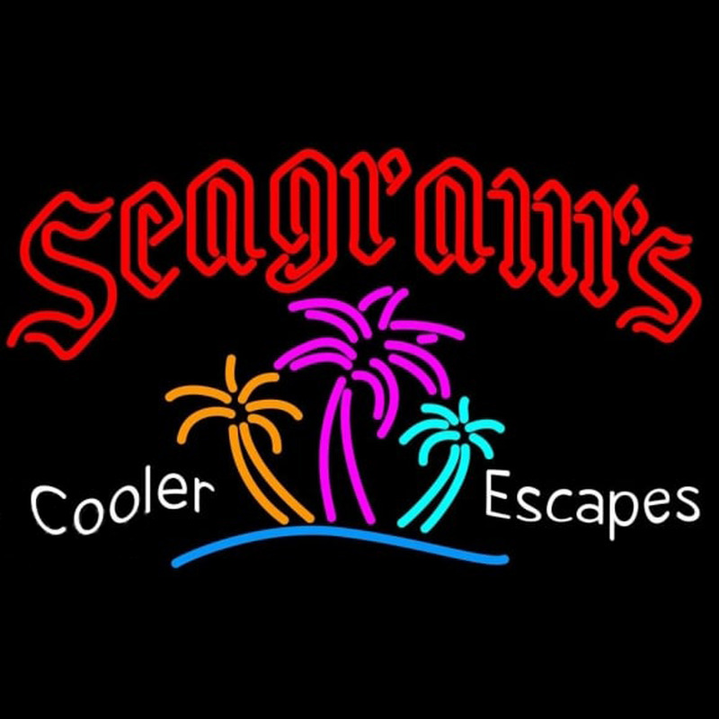 Seagrams Wild Berry Margarita Strawberry Daiquiri Wine Coolers Beer Sign Neontábla