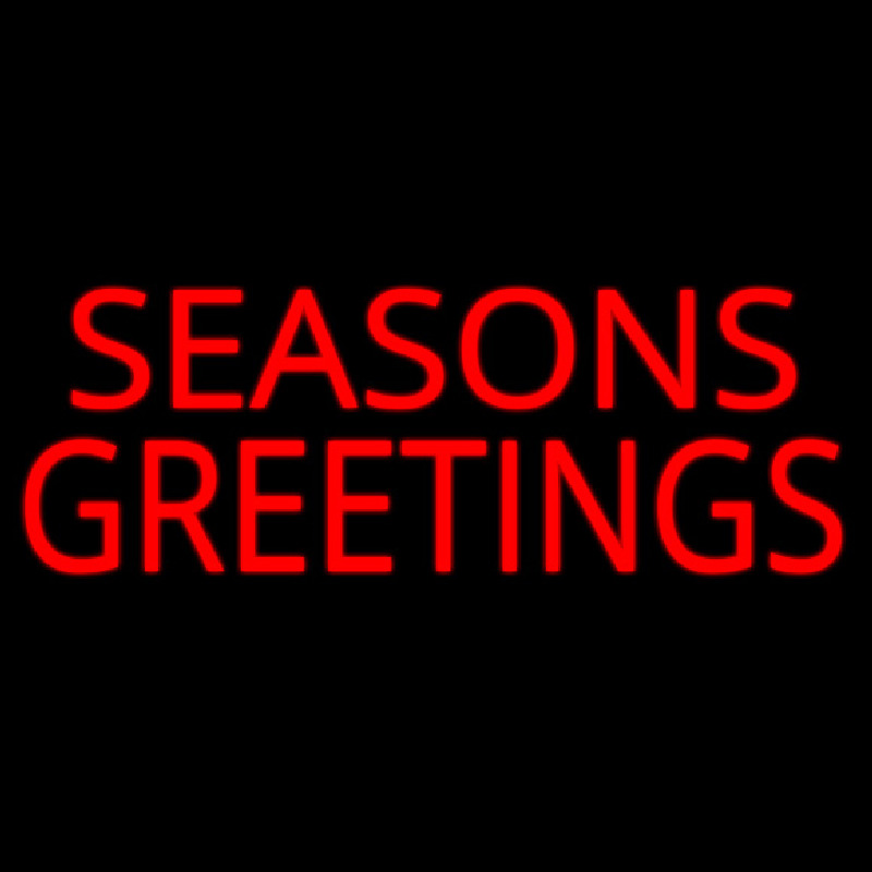 Seasons Greetings Block Neontábla