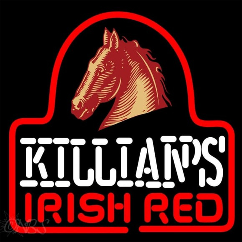 Sgeorge Killians Irish Red Horse Head Beer Sign Neontábla