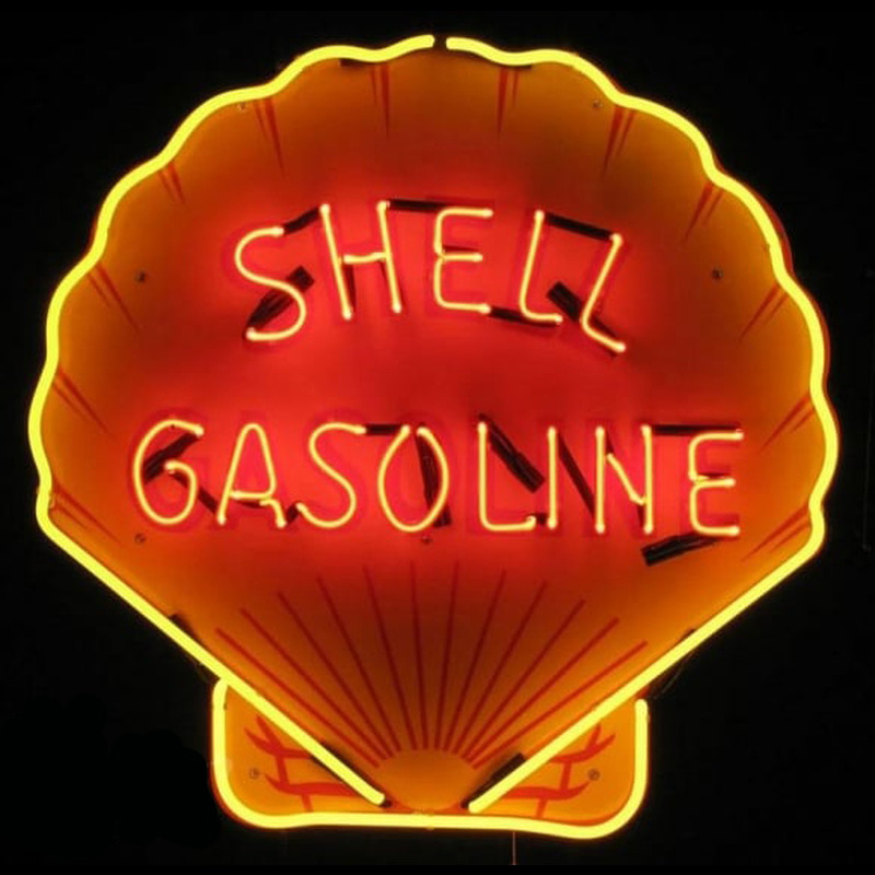 Shell Gasoline Neontábla