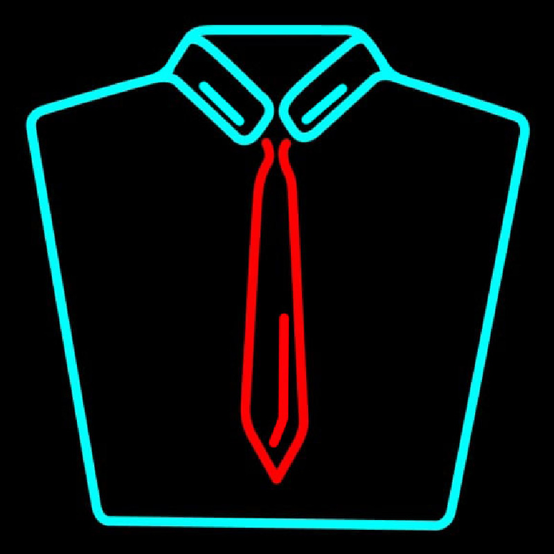 Shirt With Tie Logo Neontábla