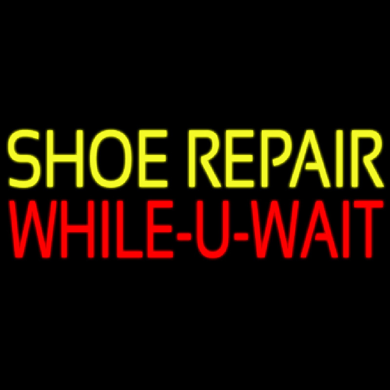 Shoe Repair While You Wait Neontábla