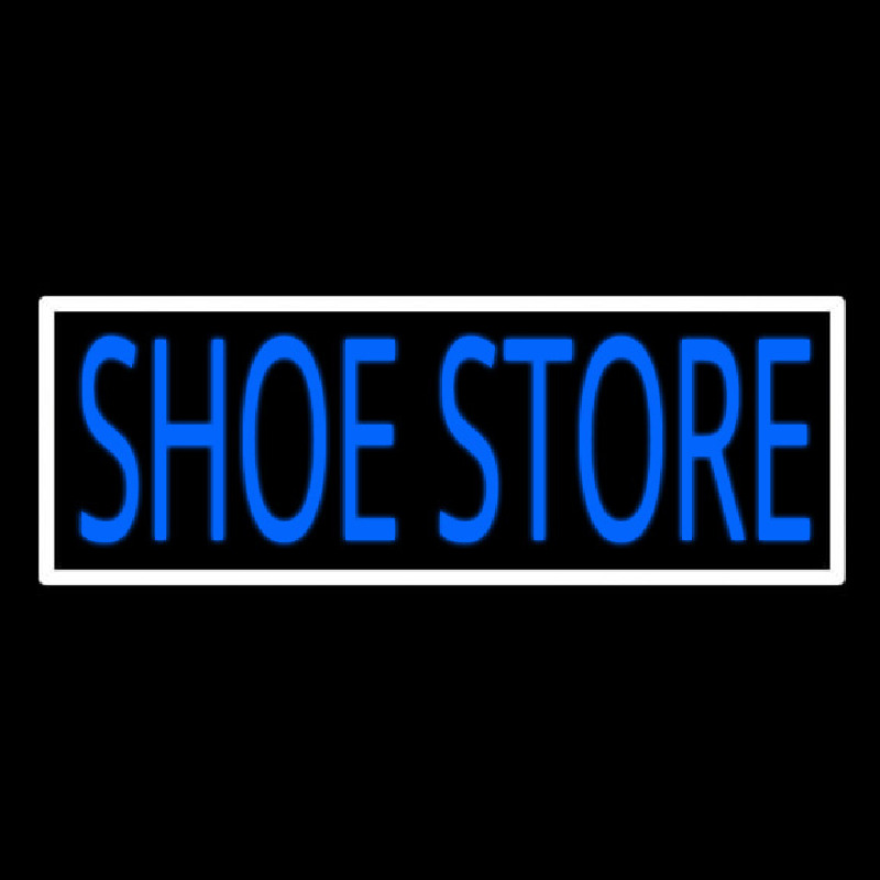Shoe Store With Border Neontábla