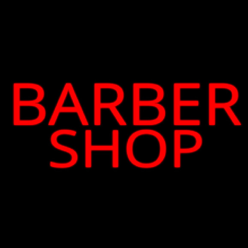 Simple Red Barber Shop Neontábla