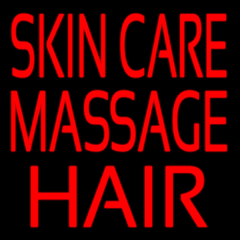 Skin Care Massage Hair Neontábla