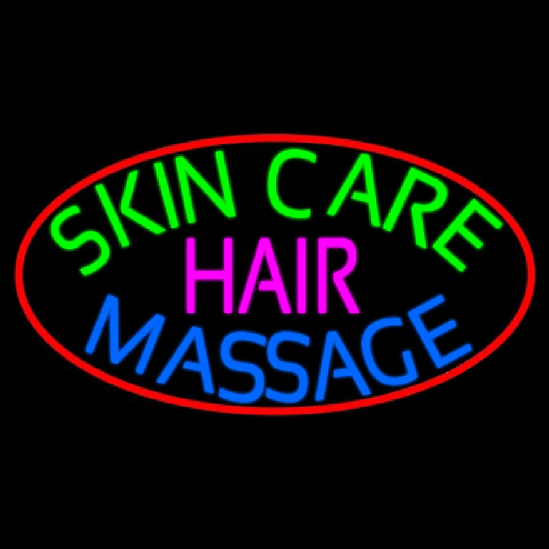 Skin Care Massage Hair Neontábla