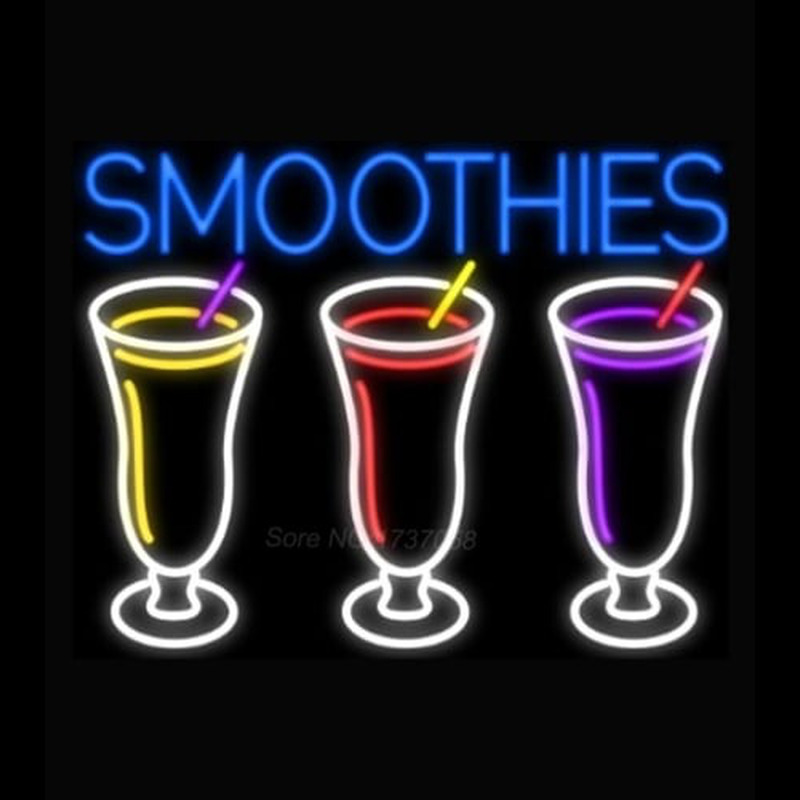 Smoothies 3 Cups Logo Neontábla