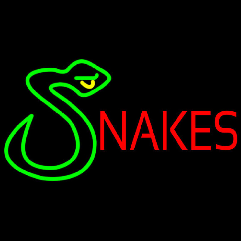 Snakes With Logo Neontábla