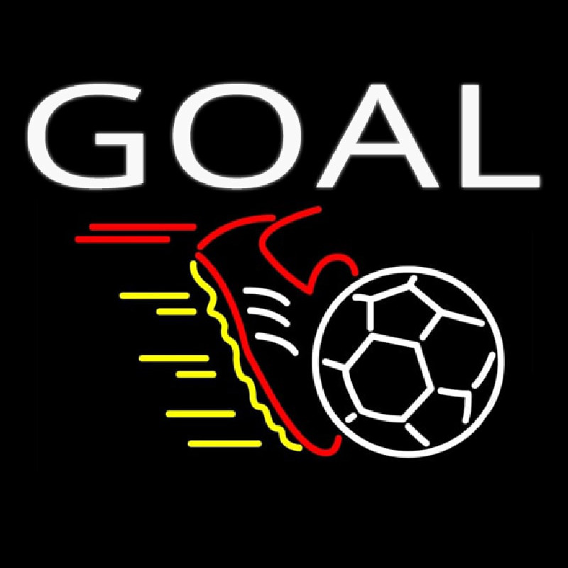 Soccer Goal Neontábla