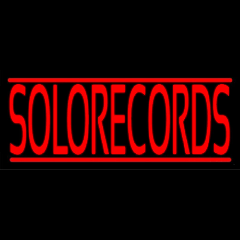 Solo Records Neontábla