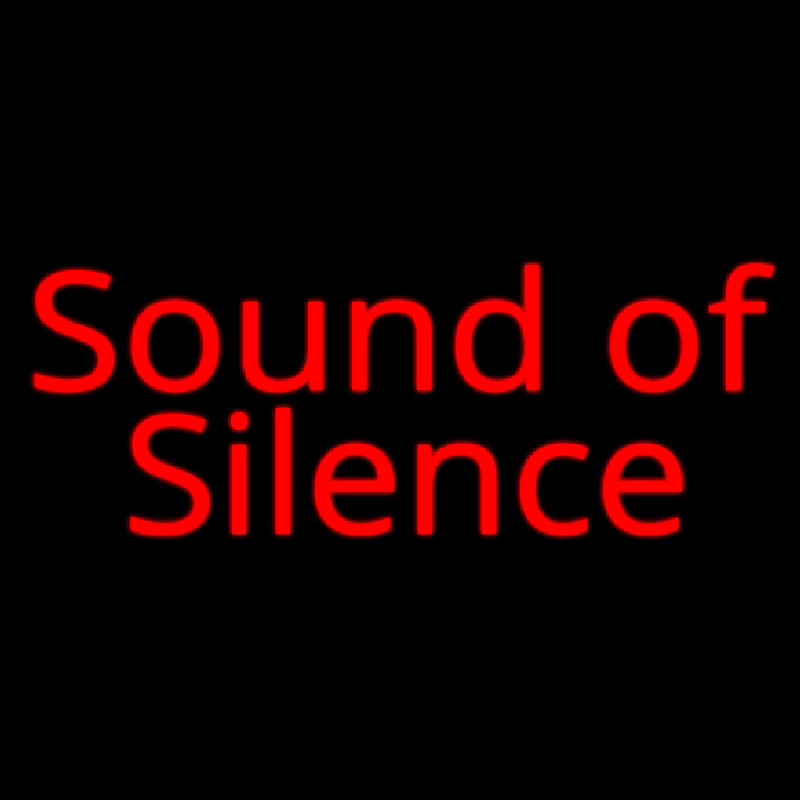 Sound Of Silence Neontábla