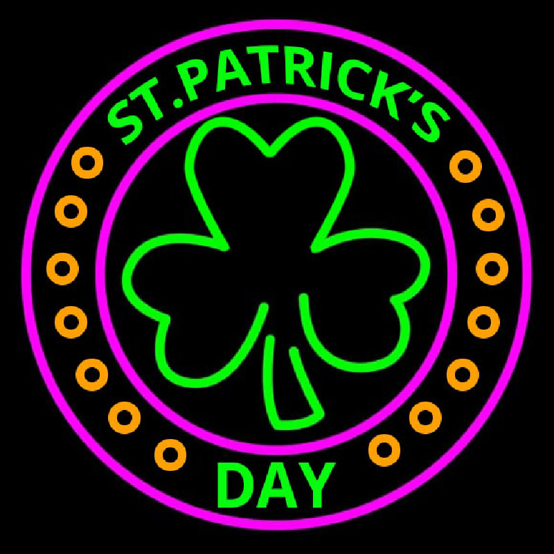 St Patricks Day Neontábla