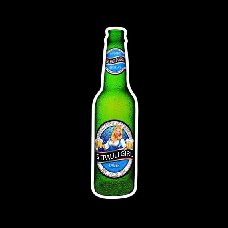 St Pauli Girl Bottle Beer Sign Neontábla