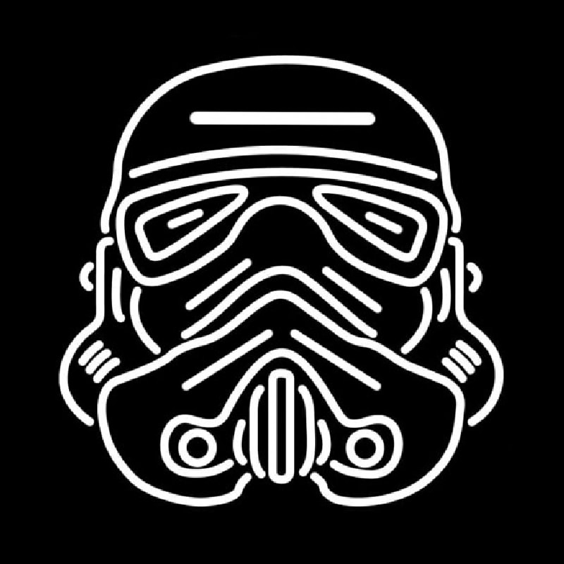Star Wars Storm Trooper Helmet Neontábla