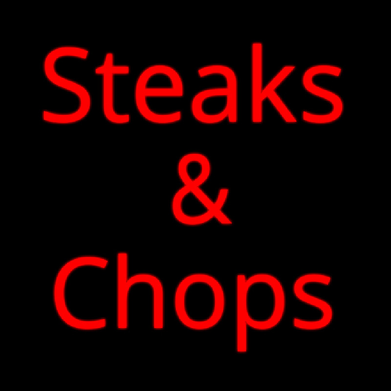 Steaks And Chops Neontábla
