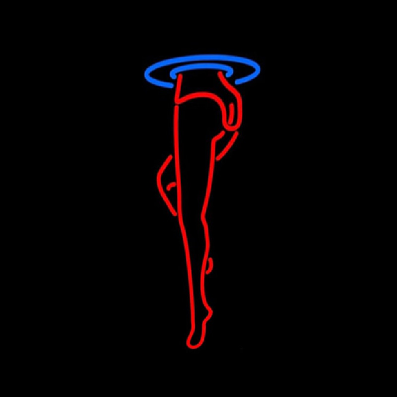 Strip Girl Leg Logo Neontábla