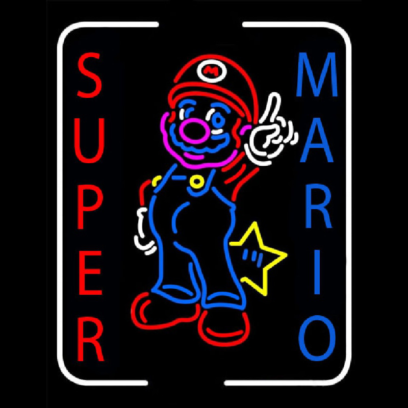 Super Mario Neontábla