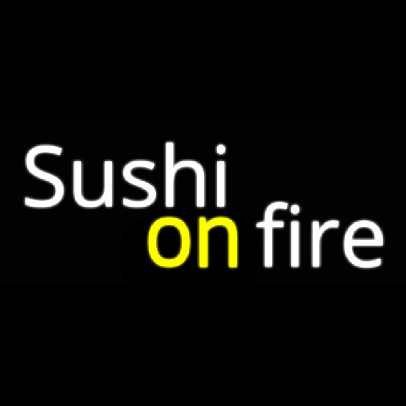 Sushi On Fire Neontábla