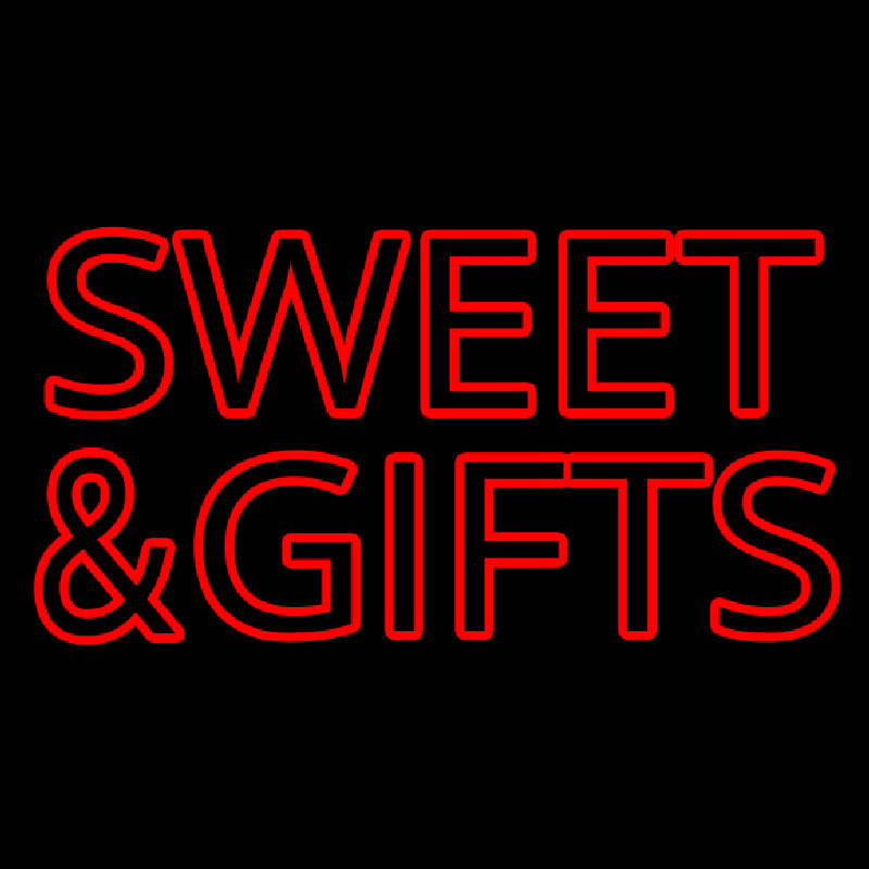 Sweets And Gifts Red Neontábla