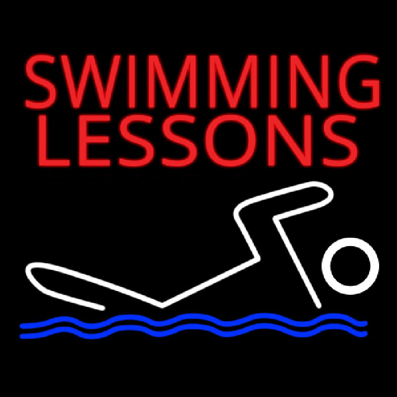 Swimming Lessons Neontábla