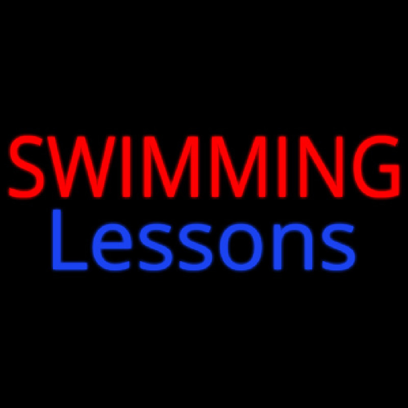 Swimming Lessons Neontábla