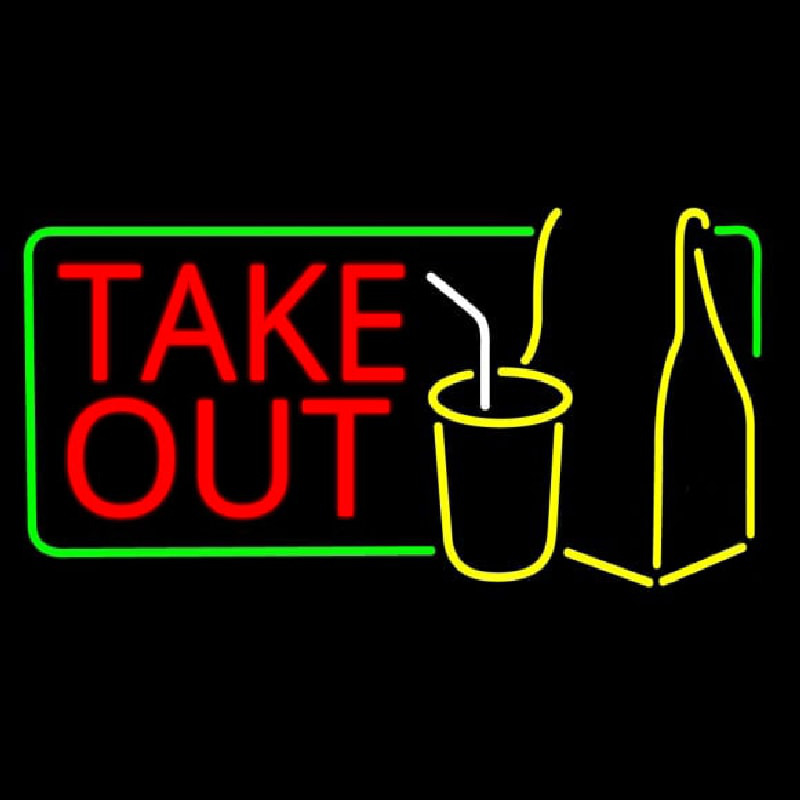 Take Out Neontábla