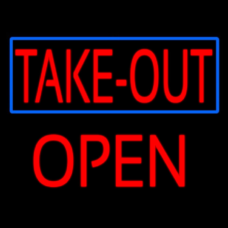 Take Out Open Neontábla