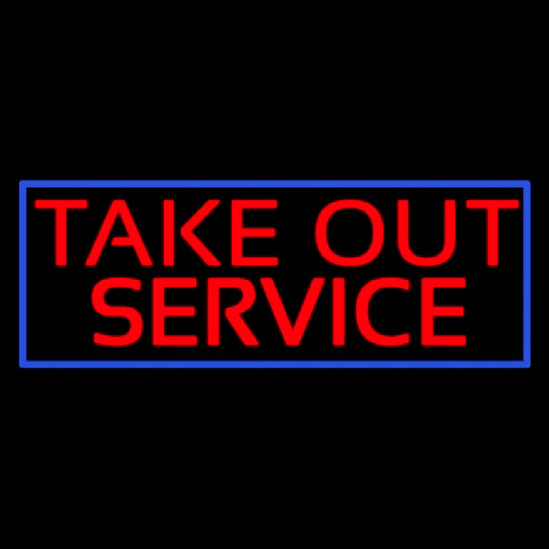 Take Out Service Neontábla
