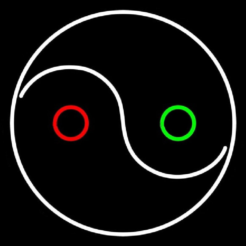 Taoist Symbol Neontábla
