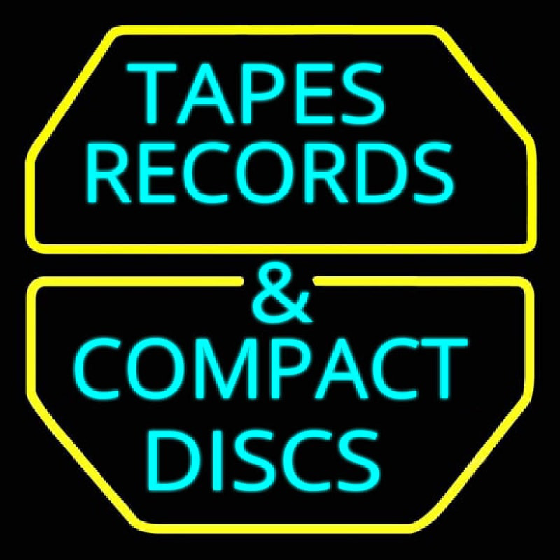 Tapes Cds Disc Neontábla