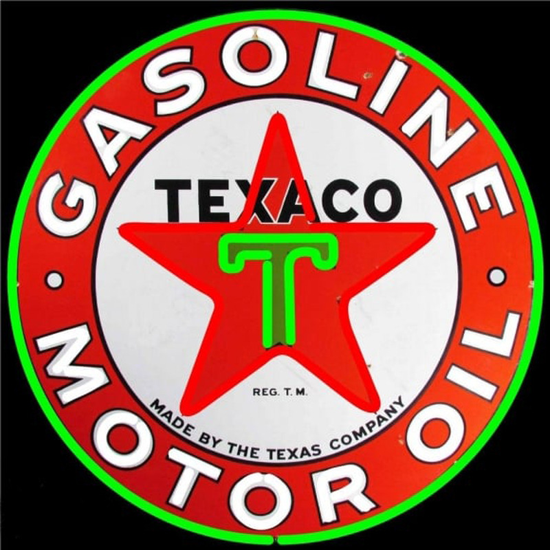 Te aco Gasoline Neontábla