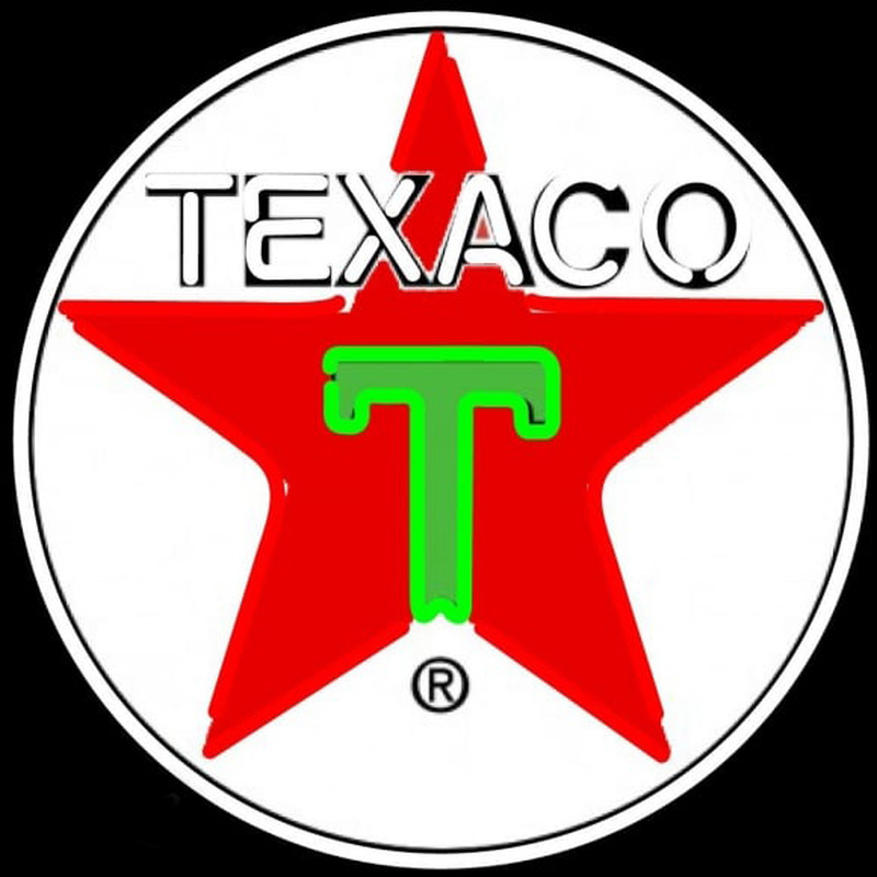 Te aco Logo Gasoline Neontábla