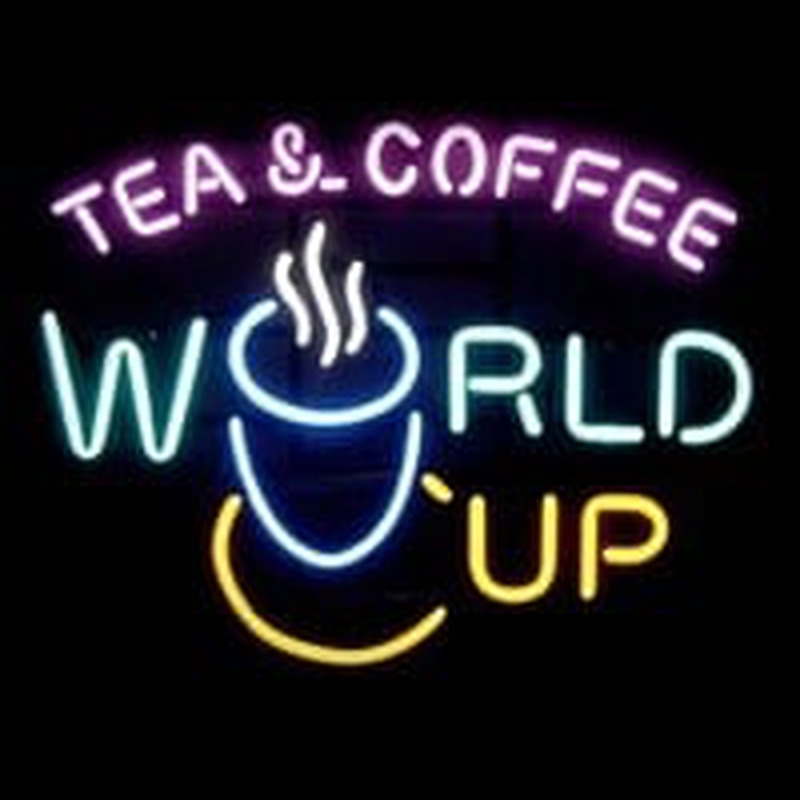 Tea Coffee World Cup Neontábla