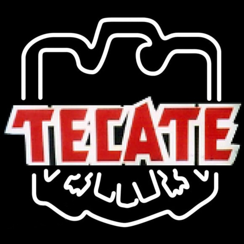 Tecate Eagle Print Logo Beer Sign Neontábla
