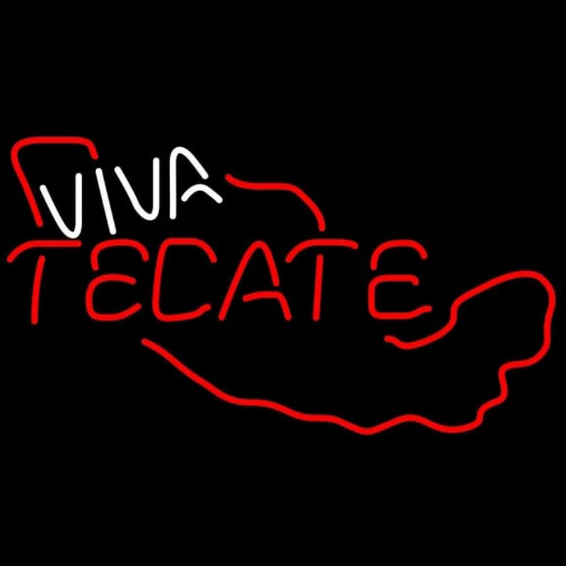 Tecate Viva Me ico Beer Sign Neontábla