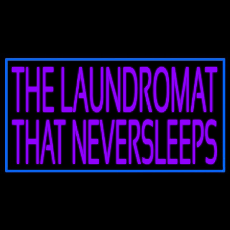 The Laundromat That Never Sleeps Neontábla
