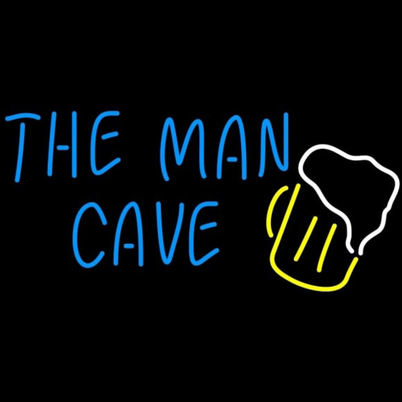 The Man Cave Glass Neontábla