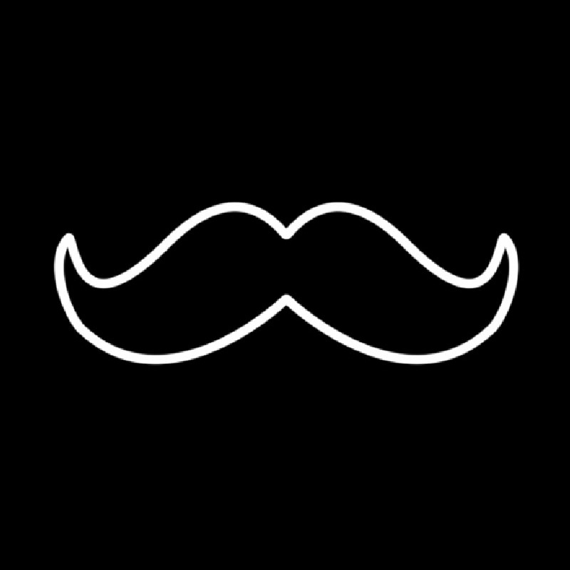 The Shave Mustache Neontábla